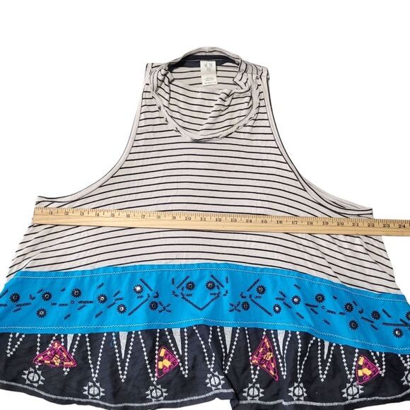 Free People Ivory North South Tank Top Embroidered  Womens Small - Picture 9 of 10